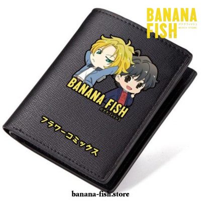 Banana Fish Pu Leahter Wallets New Style 2021 Short