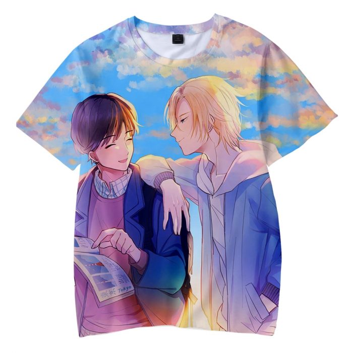 Banana Fish 3D Print T Shirt Men Women Anime Cosplay Streetwear Oversized T Shirt Harajuku Sport 1 - Banana Fish Store
