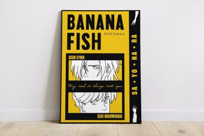 Banana Fish Black Wall Art